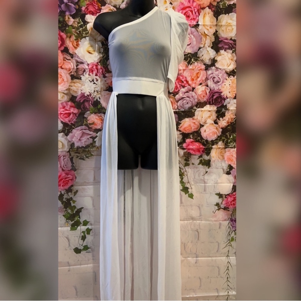 Elegant White One-Shoulder top